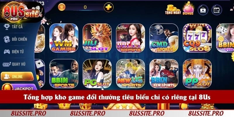 Kho game đổi thưởng 8US