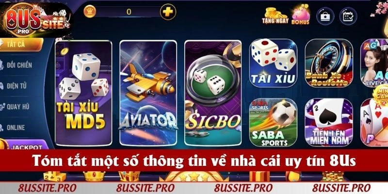 Tóm tắt thông tin cổng game uy tín 8US